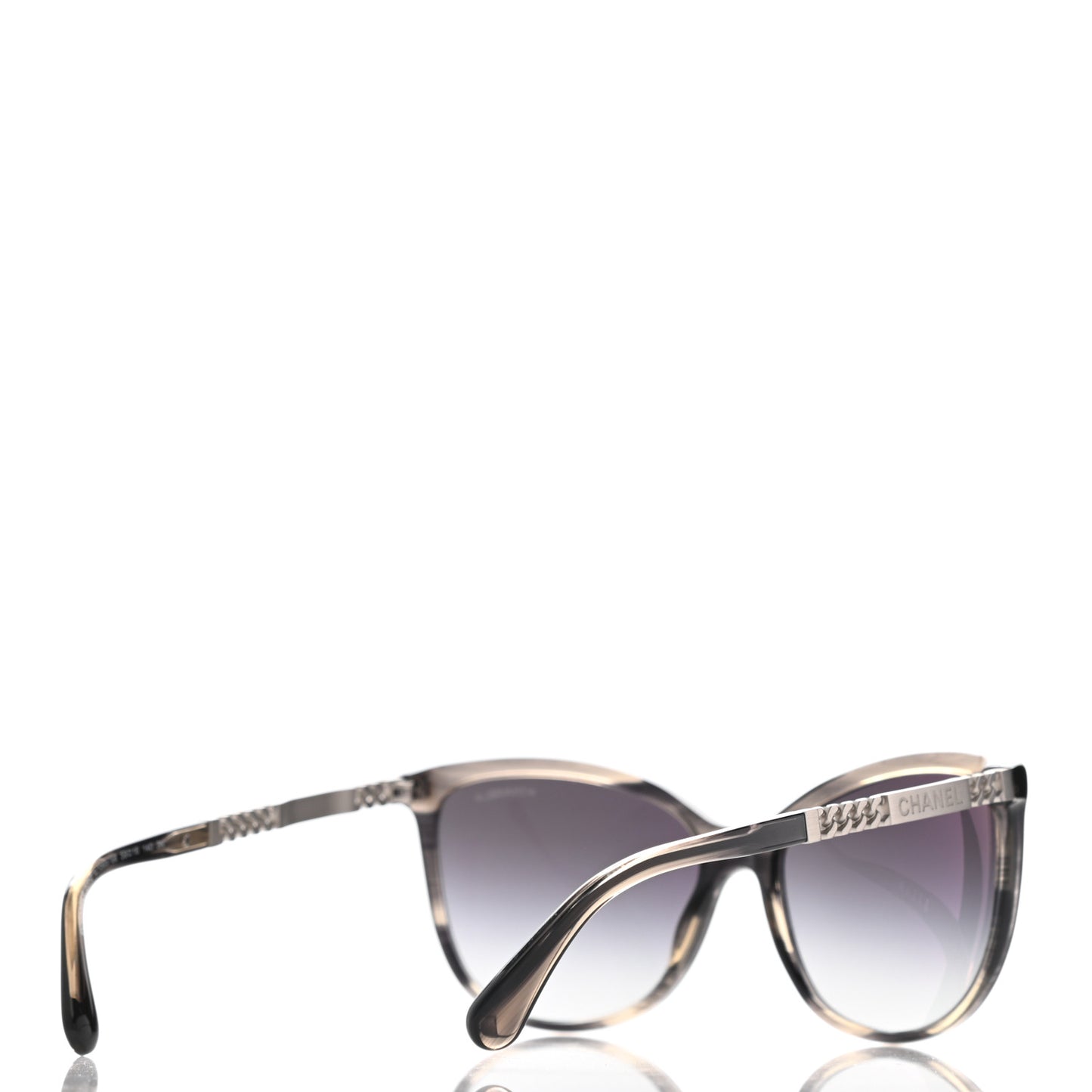 Cat Eye Chain Sunglasses 5352 Grey