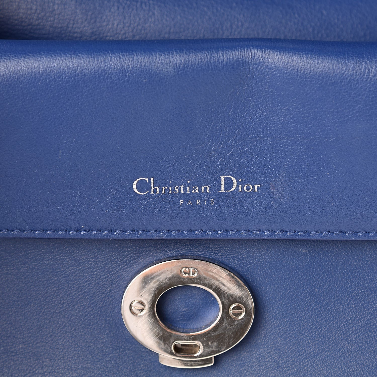 Christian Dior Smooth Calfskin Small Tri-Color Be Dior Flap Blue Celeste Deep Green 6 of 23