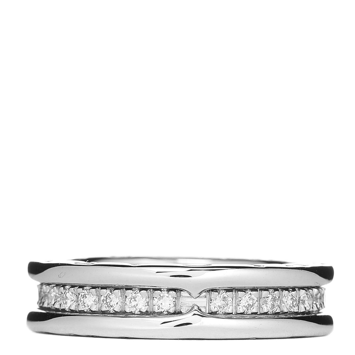 18K White Gold Diamond B.Zero1 Ring 48 4.5