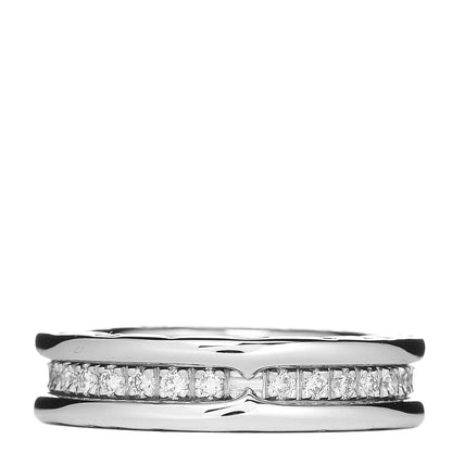 Bulgari 18K White Gold Diamond B.Zero1 Ring 48 4.5 3 of 4