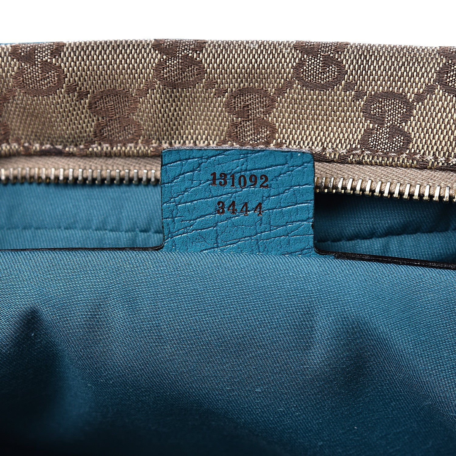 Gucci Monogram Horsebit Chain Satchel Blue 7 of 14