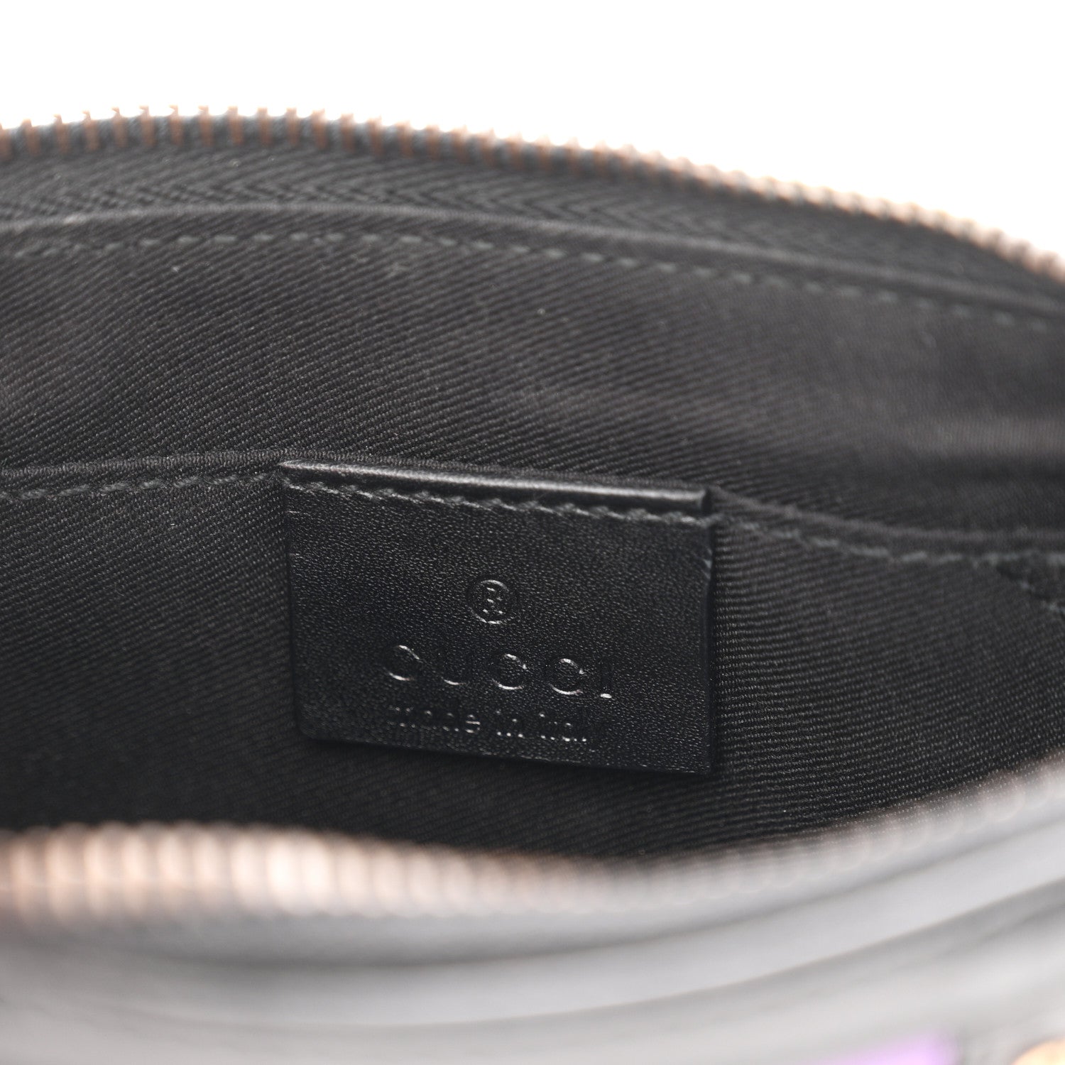 Gucci Monogram Web Studded Chain Clutch Purple 5 of 9