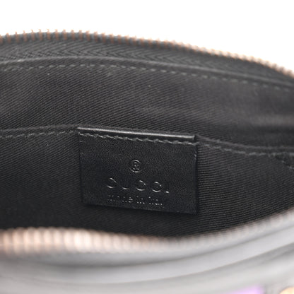 Gucci Monogram Web Studded Chain Clutch Purple 5 of 9