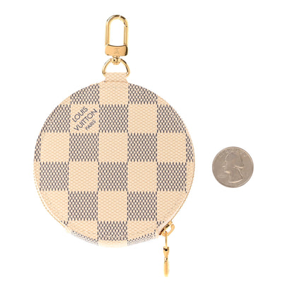 Louis Vuitton Damier Azur 2021 Christmas Animation Hollywood Bag Charm Fuchsia 2 of 4