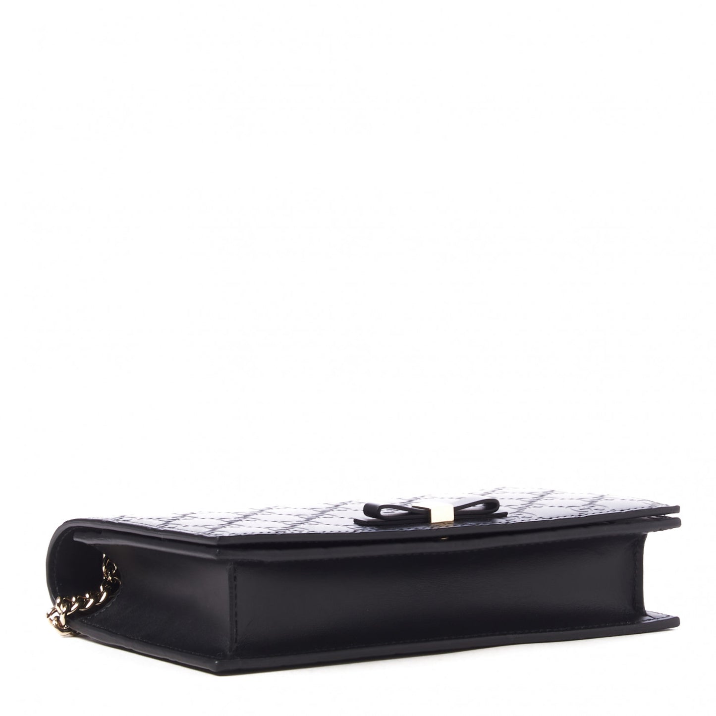 Guccissima Signature Bowy Chain Wallet Black