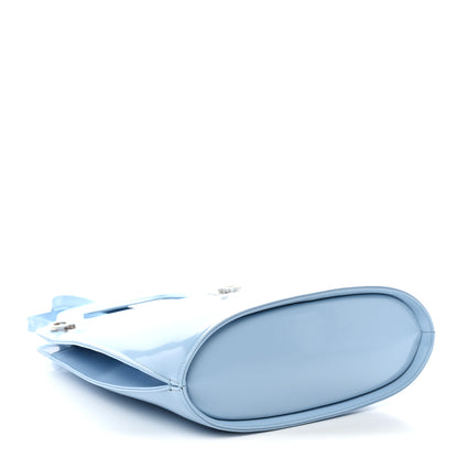 Salvatore Ferragamo Brushed Calfskin North South Wanda Top Handle Bag Sky Blue 4 of 11