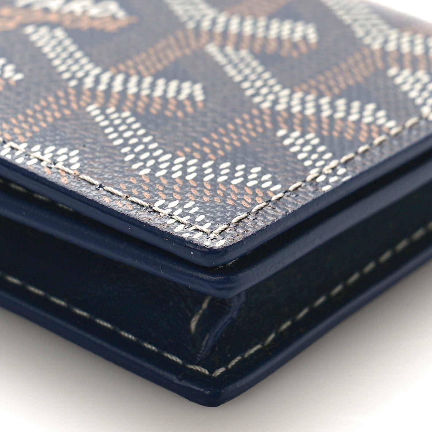 Goyard Goyardine Business Card Holder Navy 8 of 9