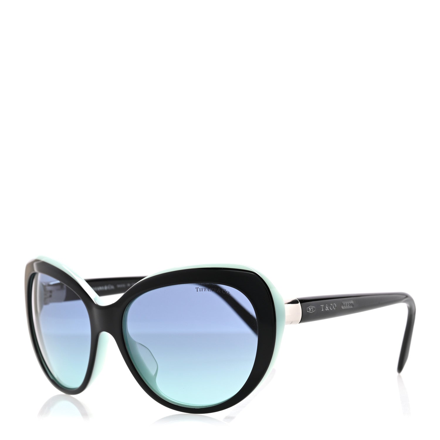 Tiffany Acetate Round 1837 Sunglasses TF4122-F Black Blue 1805562
