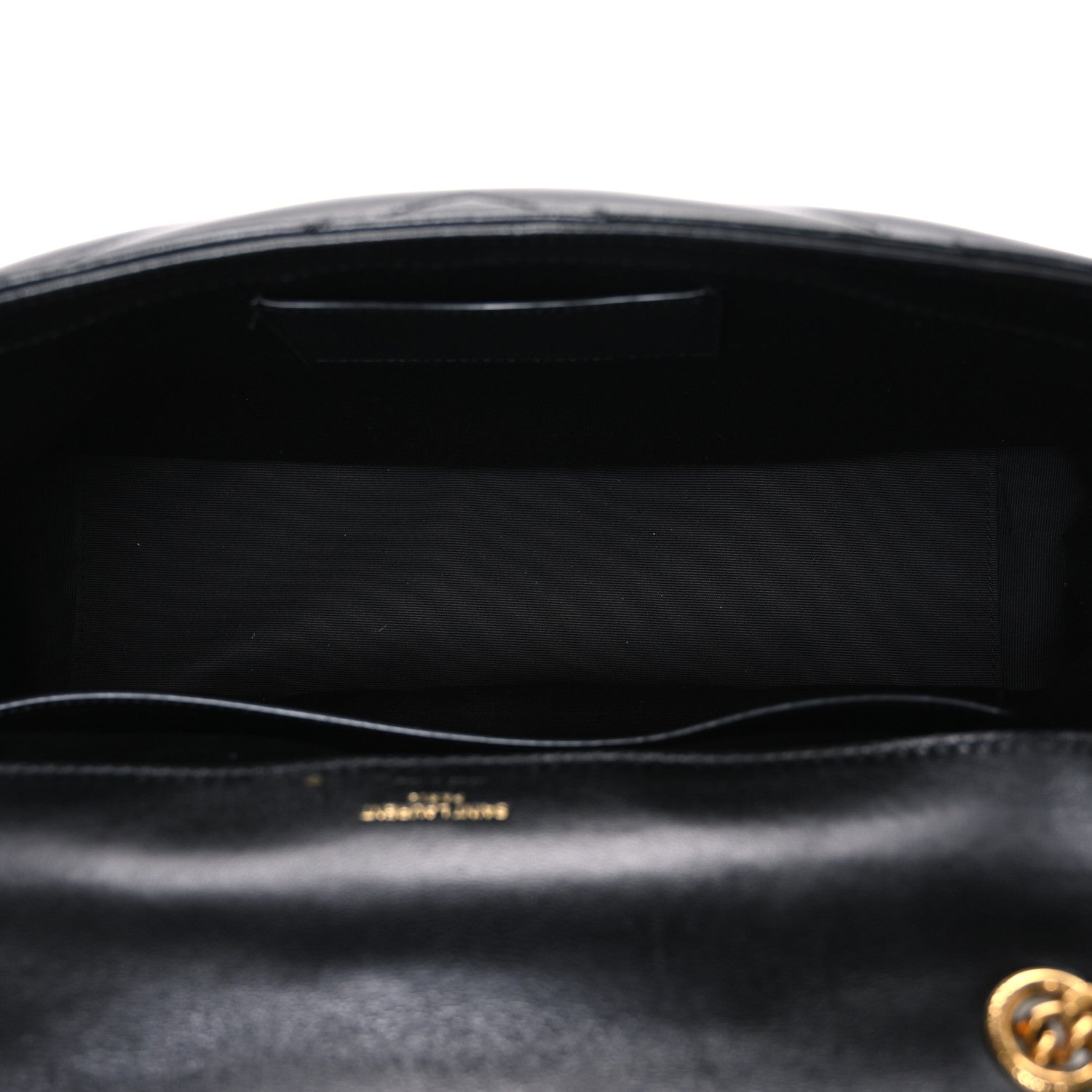 Saint Laurent Lambskin Chevron Quilted Large LouLou Black 6 of 11