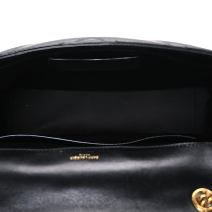 Saint Laurent Lambskin Chevron Quilted Large LouLou Black 6 of 11