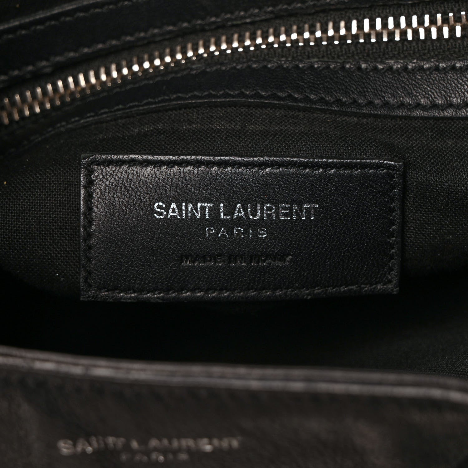 Saint Laurent Calfskin Fringe Festival Backpack Black 6 of 9