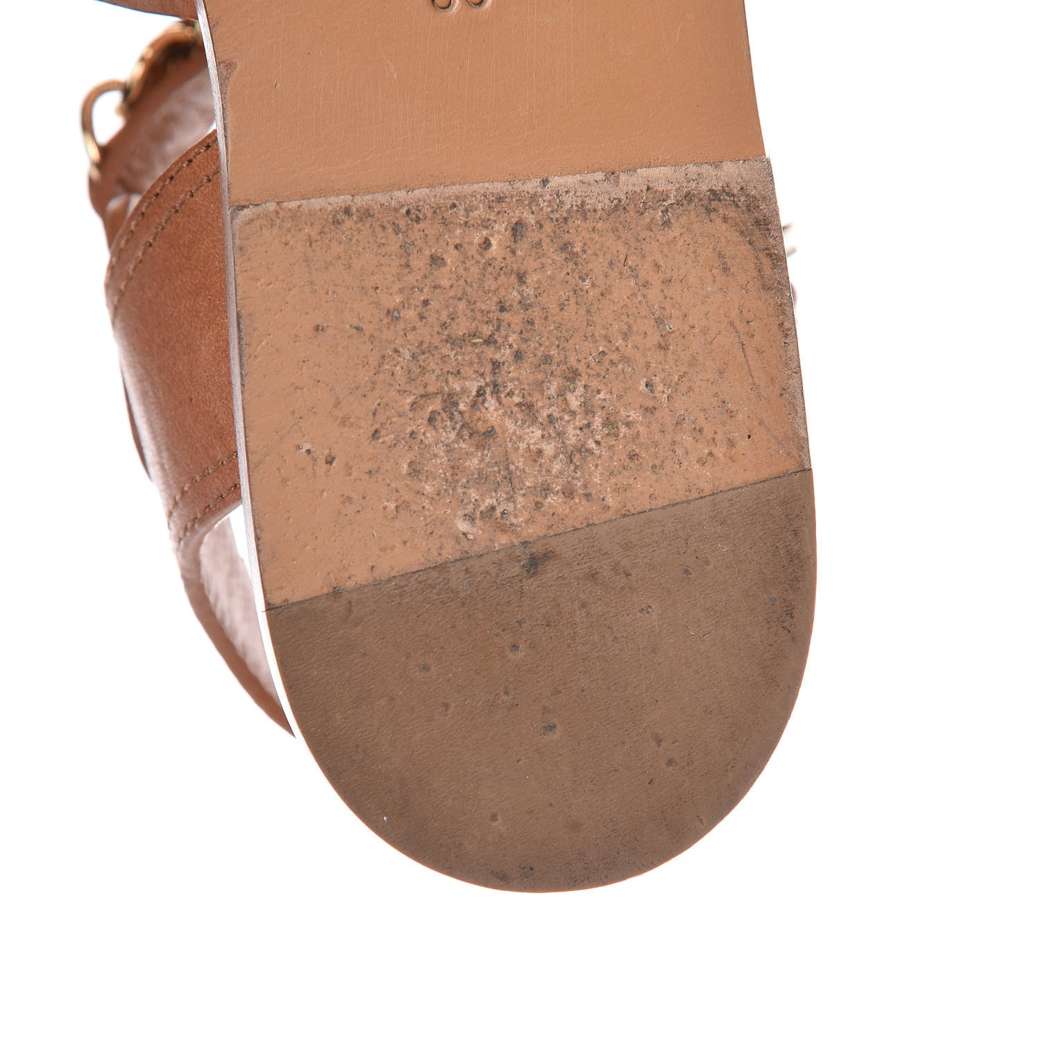 Chanel Calfskin Fantasy Chain Flat Sandals 36 Beige 12 of 14