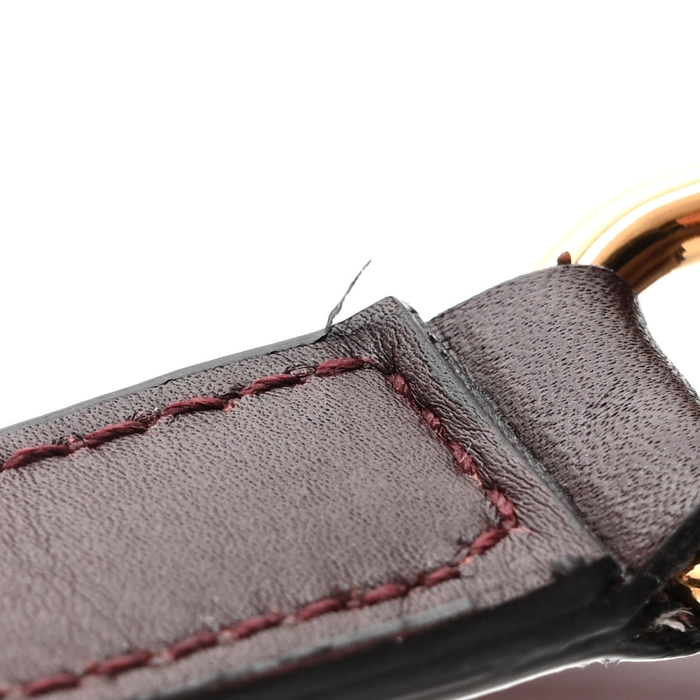 Calfskin Canvas Small Trapezio Crossbody Burgundy