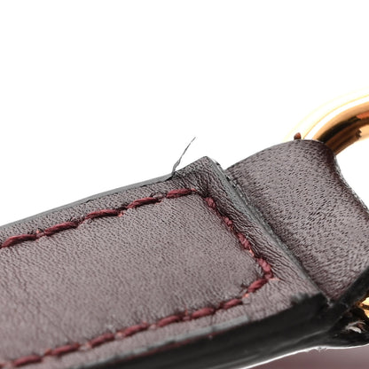 Salvatore Ferragamo Calfskin Canvas Small Trapezio Crossbody Burgundy 11 of 11
