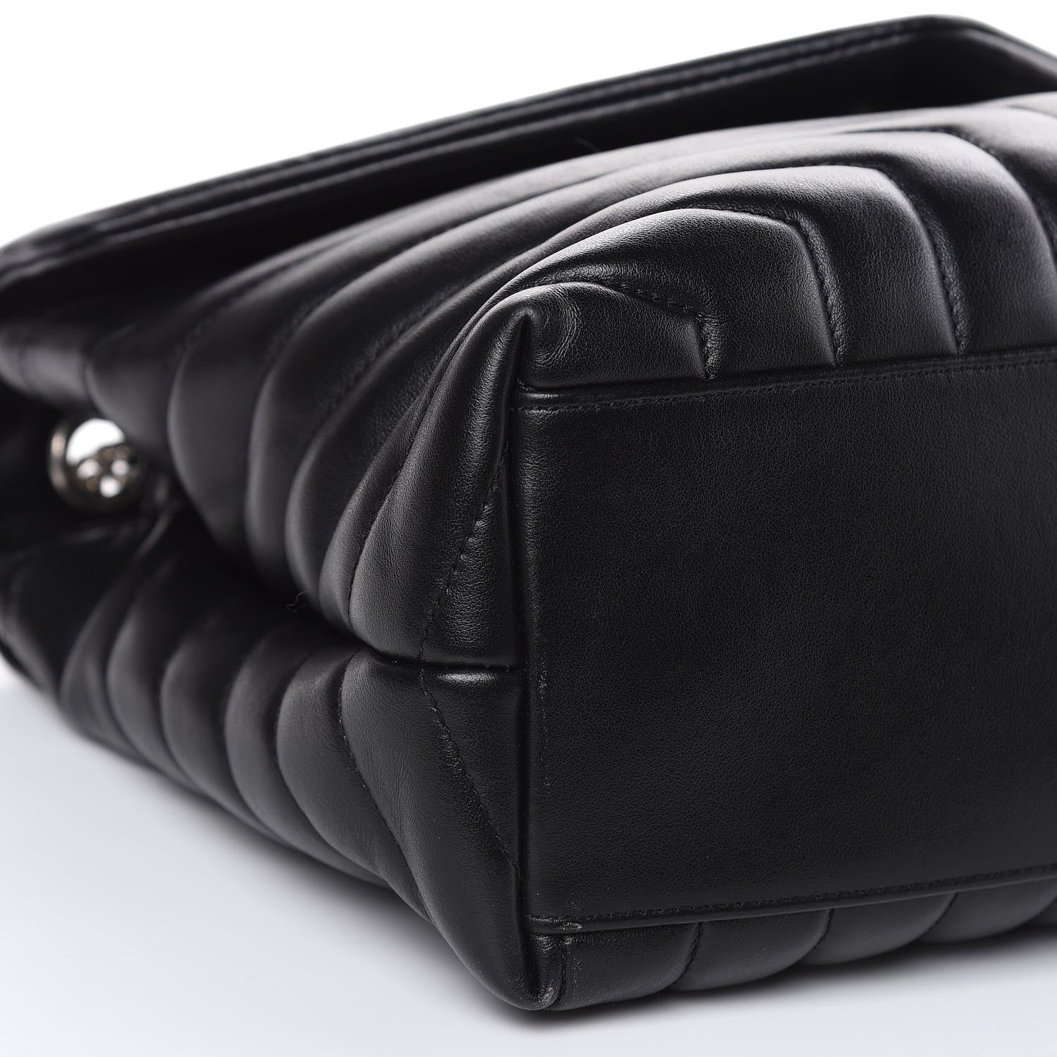 Saint Laurent Calfskin Y Quilted Monogram Medium Loulou Chain Satchel Black 8 of 11