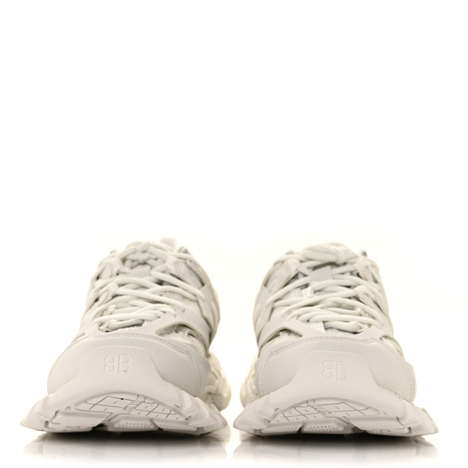 Balenciaga Rubber Mesh Fabric Monocolor Recycled Sole Womens Track Sneakers 37 White 2 of 6