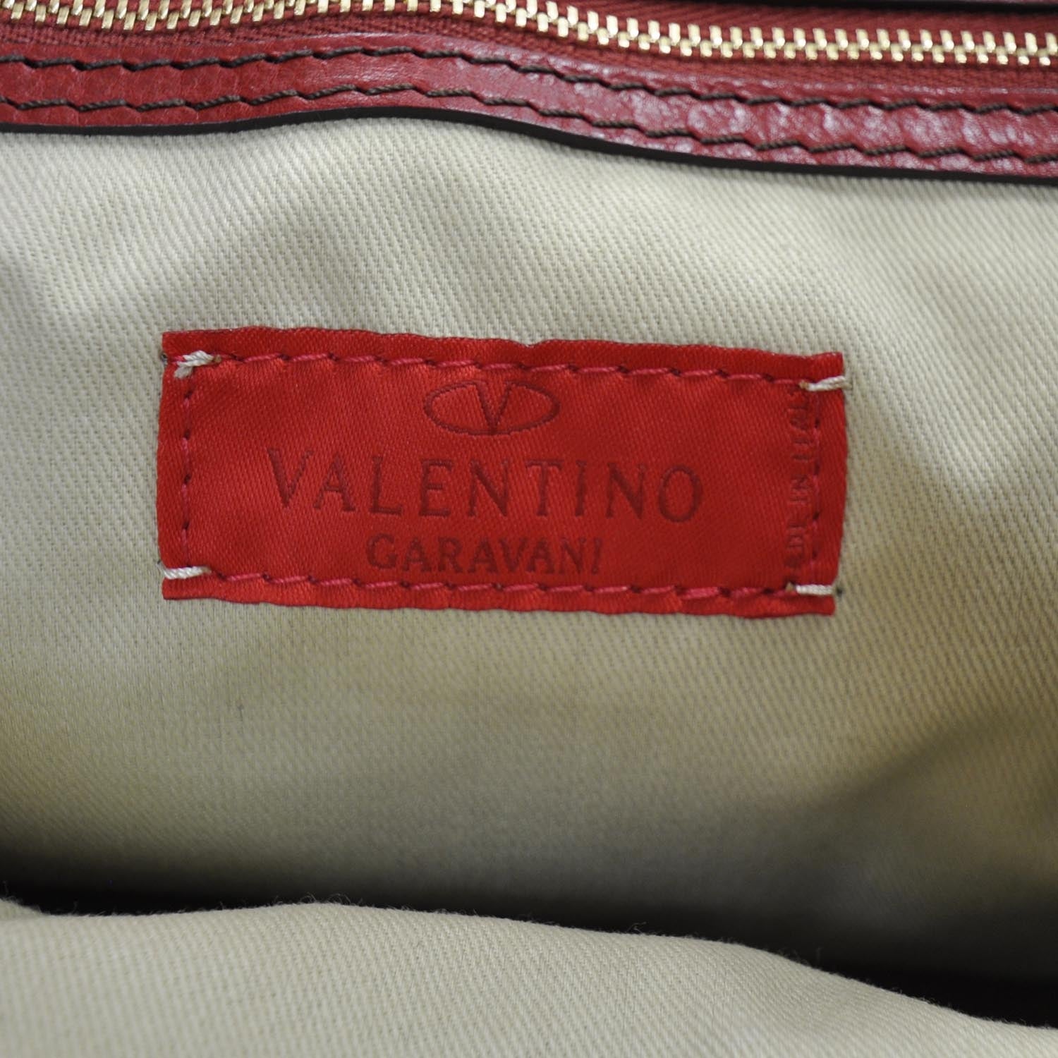Valentino Garavani Leather Large Histoire Red 8 of 9