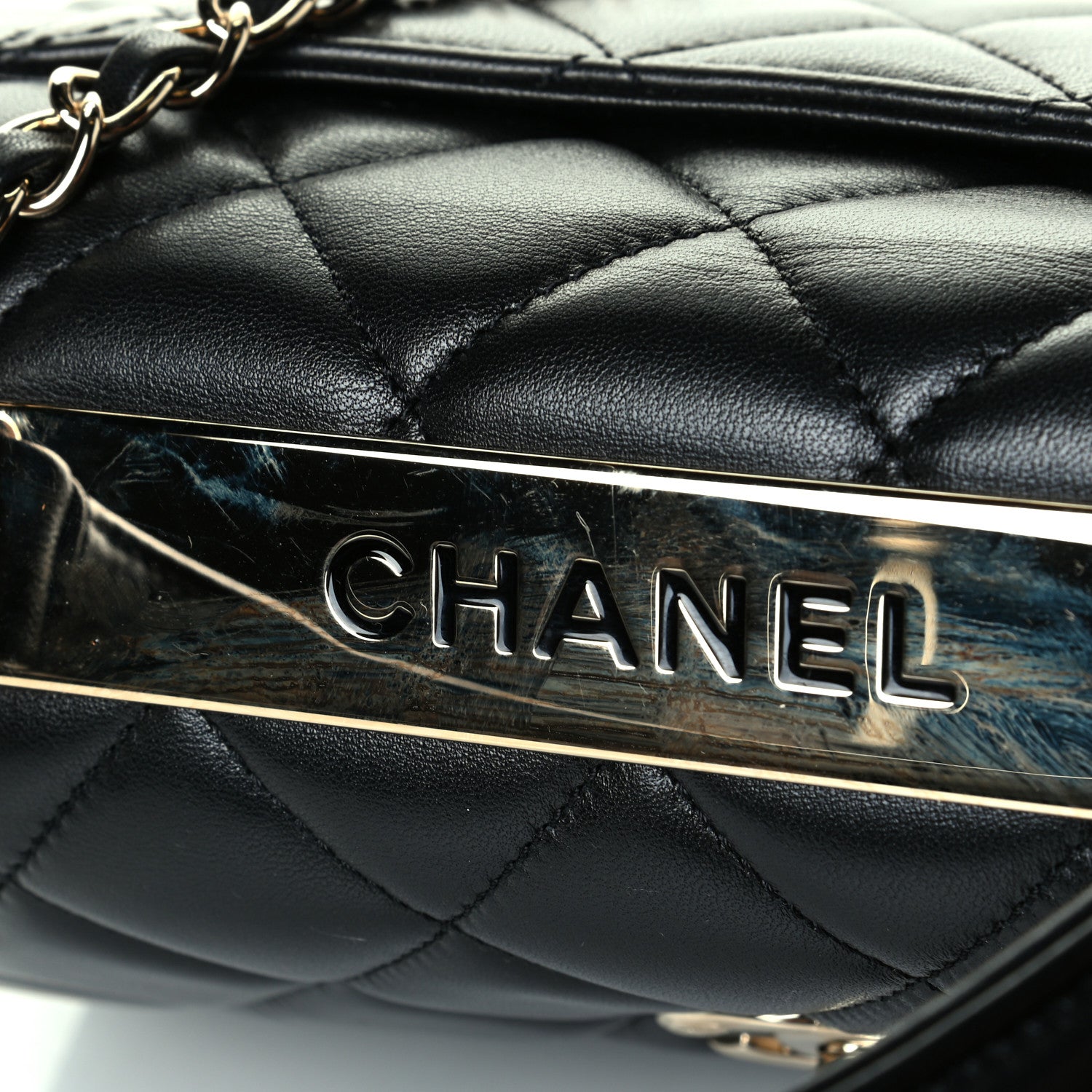 Chanel Lambskin Quilted Small Trendy CC Dual Handle Flap Bag Black 7 of 7