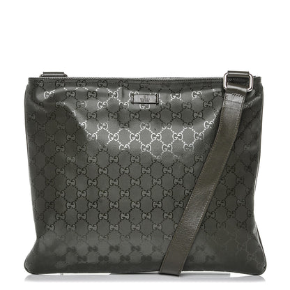 Gucci Imprime Monogram Medium Flat Messenger Bag Military 1 of 7