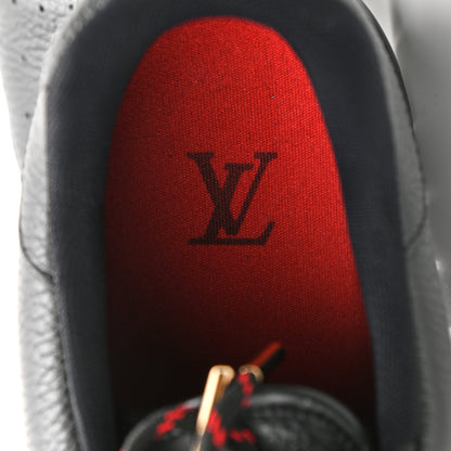 Louis Vuitton Calfskin Mens LV Trainer Sneakers 9 Black 7 of 8