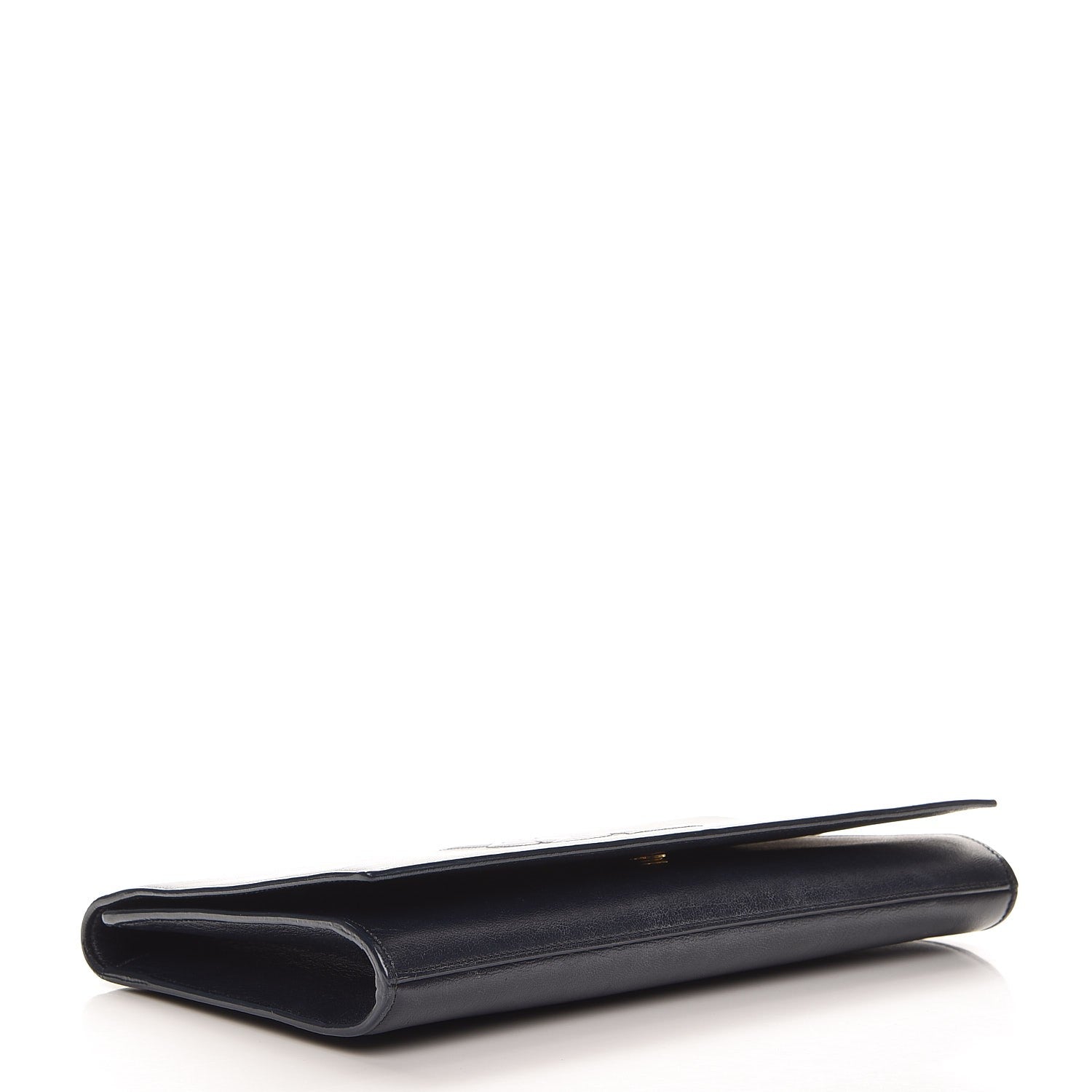 Saint Laurent Calfskin Monogram Large Belle De Jour Clutch Navy 4 of 11