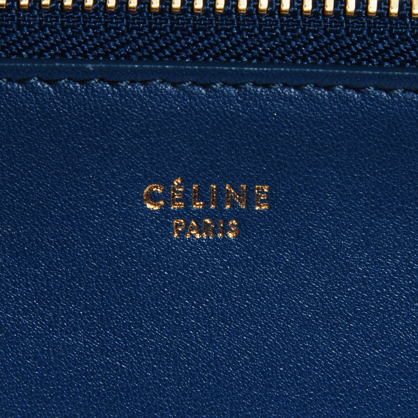 Lambskin Large Trio Crossbody Metallic Blue