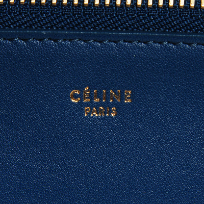 Celine Lambskin Large Trio Crossbody Metallic Blue 6 of 7