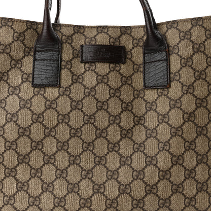 Gucci GG Plus Monogram Small Vertical Tote Dark Brown 8 of 10