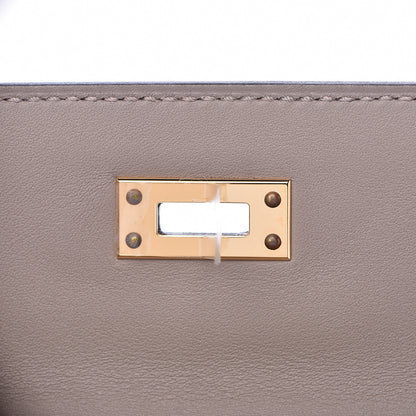 Hermes Swift Kelly Retourne 25 Gris Asphalte 38 of 38