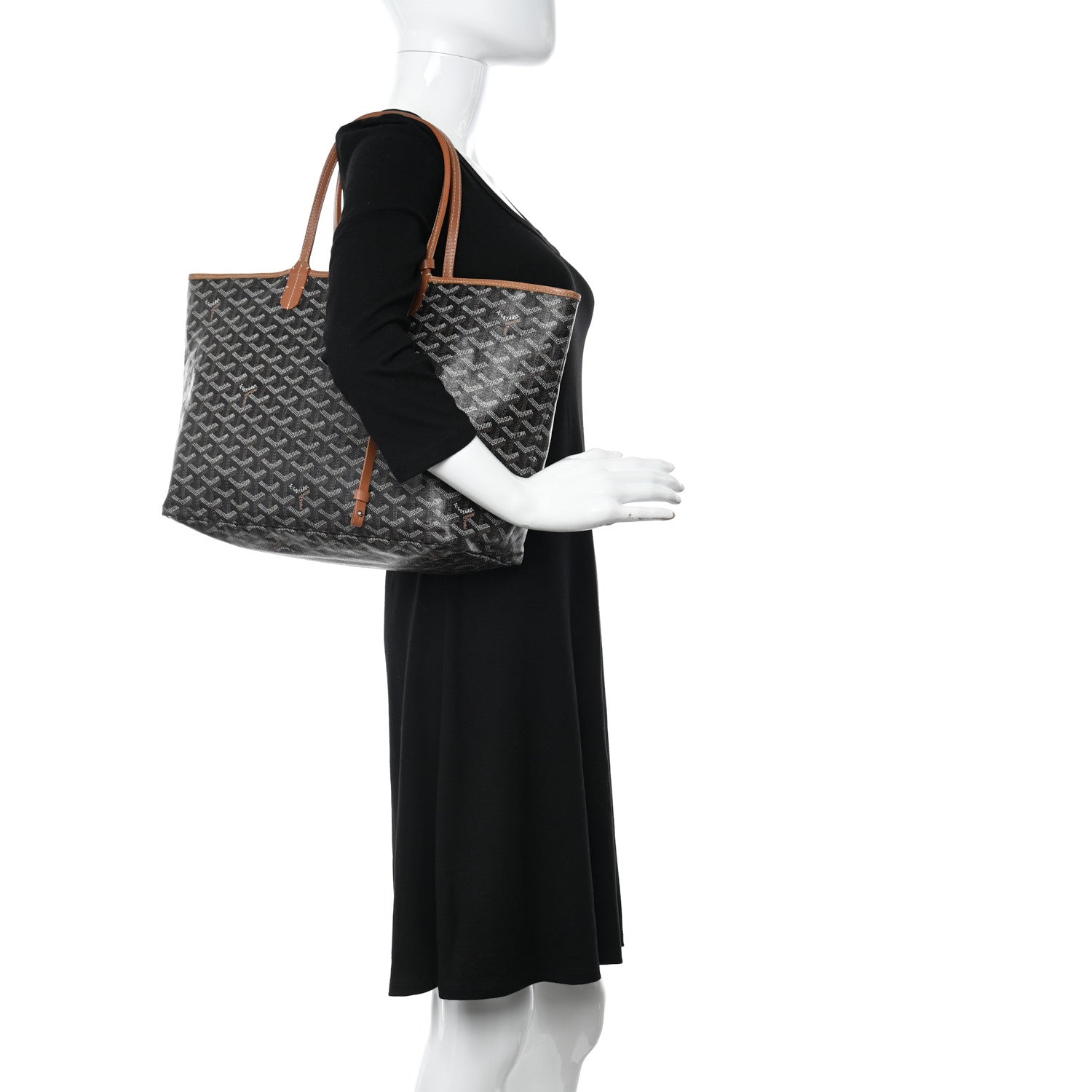 Goyard Goyardine Saint Louis PM Black Gold 2 of 21
