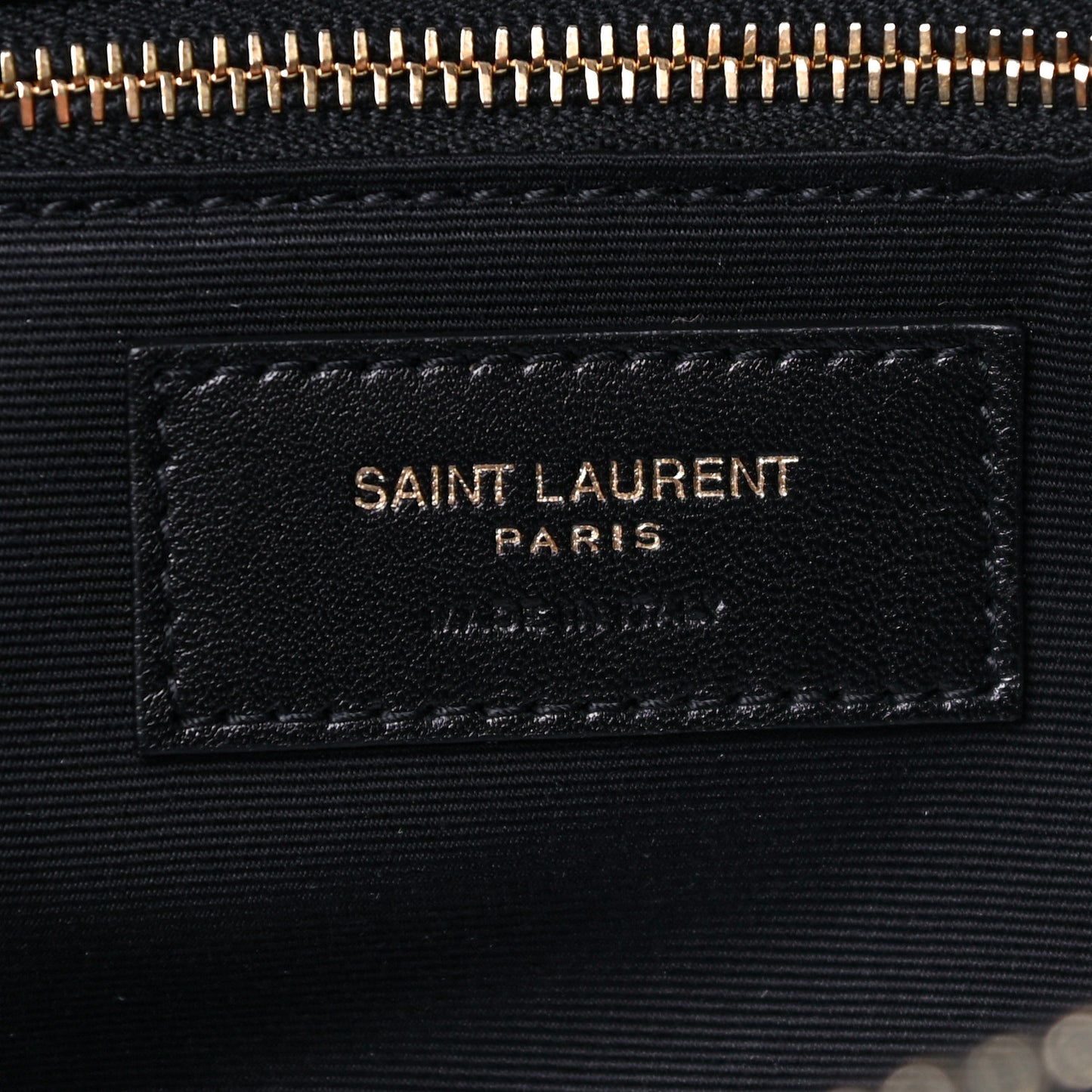 Calfskin Contrast Stitching Monogram Kate 99 Black
