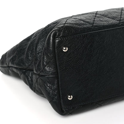 Chanel Glazed Calfskin Large On The Road Tote Black 9 of 12