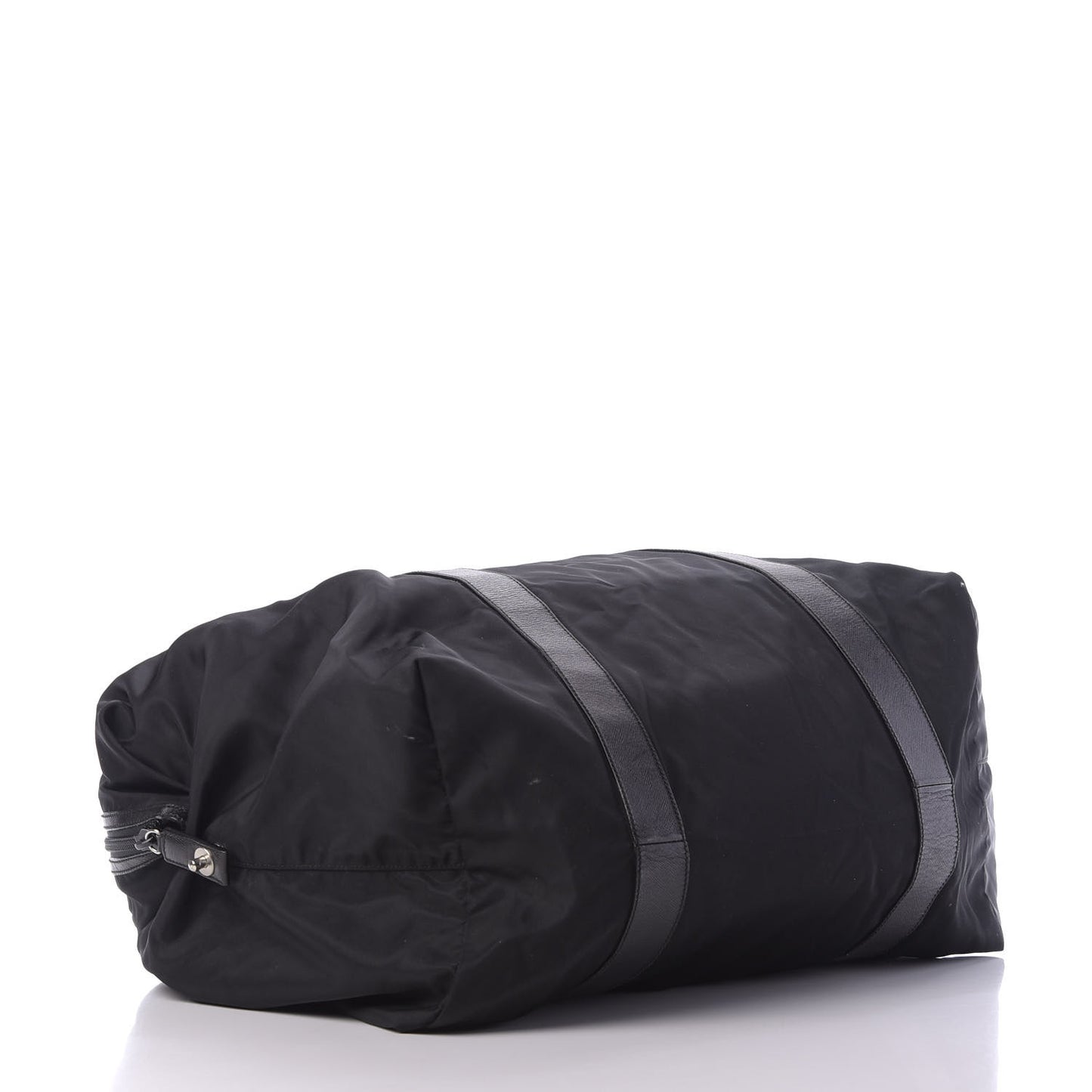Tessuto Nylon Saffiano Carry On Travel Bag Black