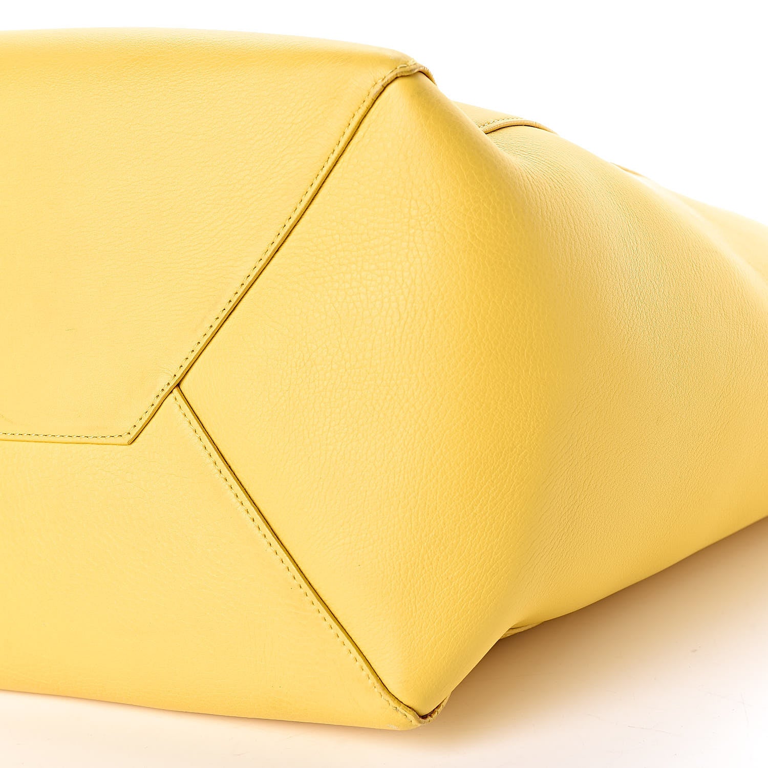 Celine Supple Calfskin Medium Horizontal Cabas Phantom Sun Yellow 12 of 12