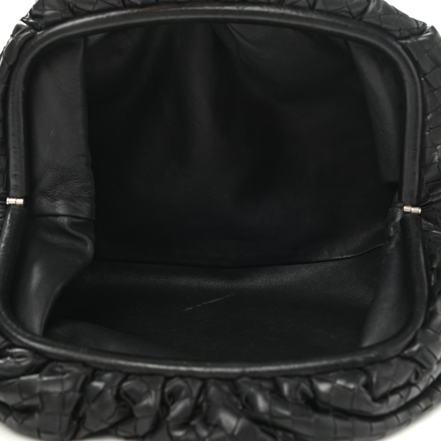 Bottega Veneta Nappa Maxi Intreccio The Pouch Oversized Clutch Black 5 of 11