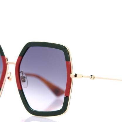Gucci Square Frame Web GG0106S Sunglasses Tortoise 7 of 8