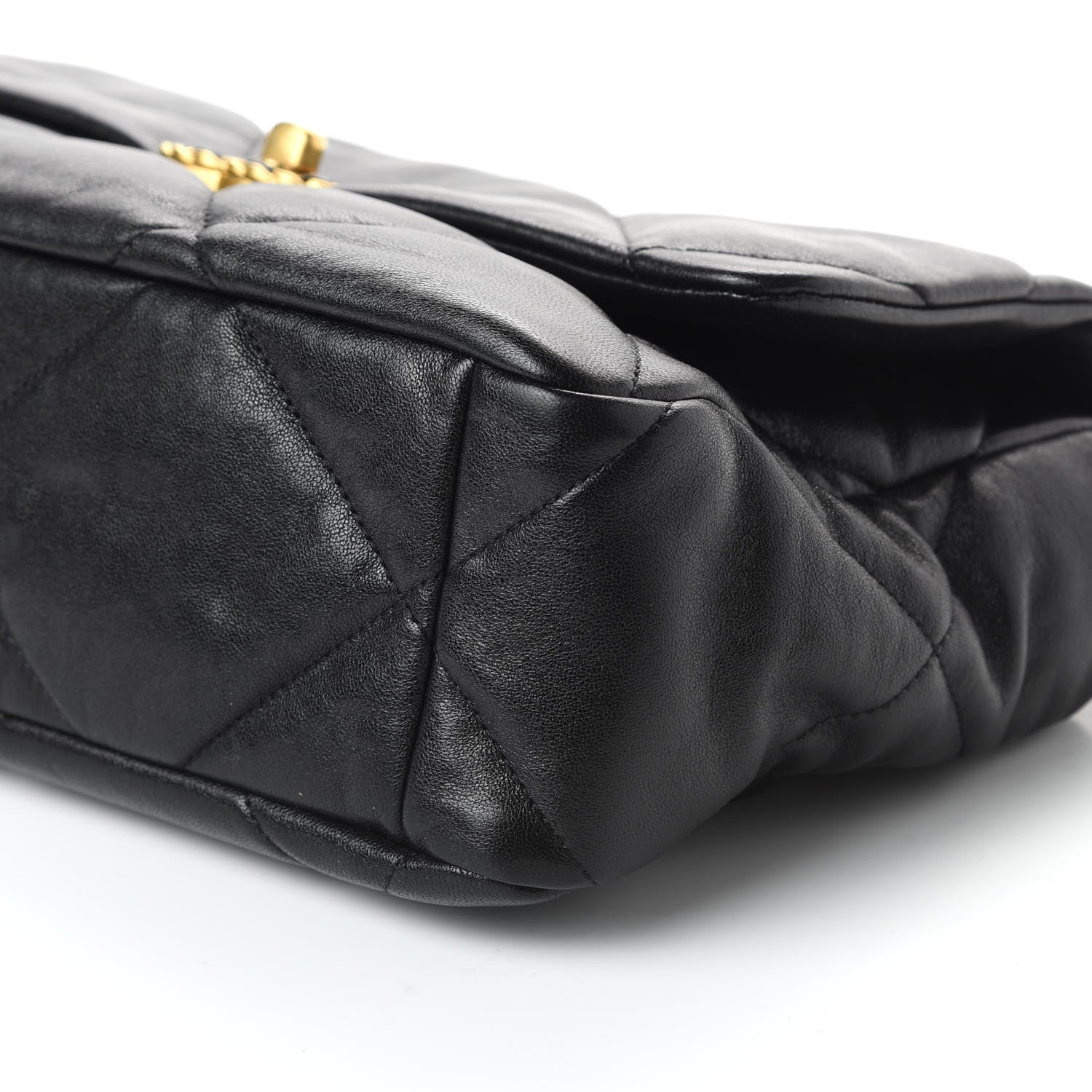 Chanel Lambskin Quilted Large 19 Flap Black 7 of 10