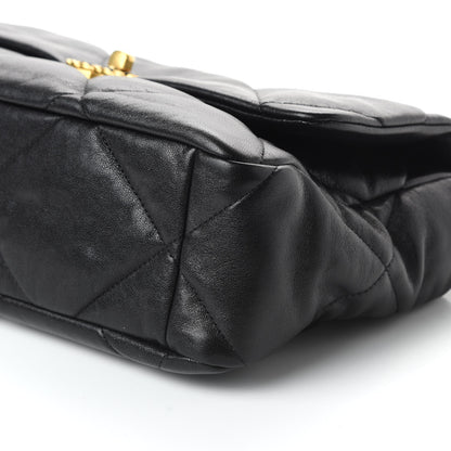 Chanel Lambskin Quilted Large 19 Flap Black 7 of 10