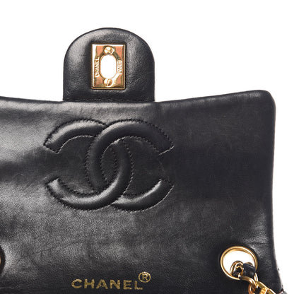Chanel Lambskin Quilted Mini Square Flap Black 10 of 16