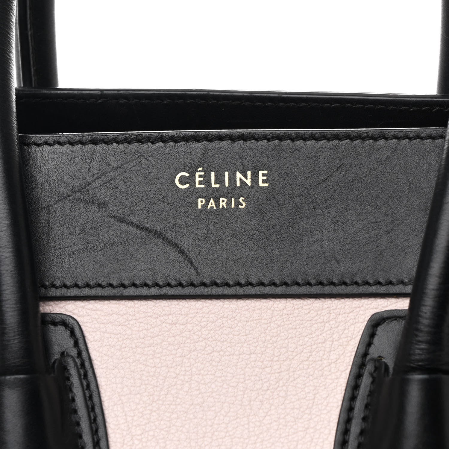 Celine Goatskin Smooth Calfskin Micro Tri-Color Luggage Olive 8 of 10