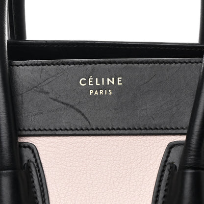 Celine Goatskin Smooth Calfskin Micro Tri-Color Luggage Olive 8 of 10