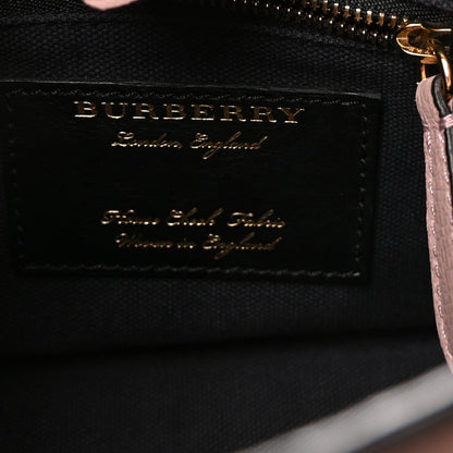 Burberry Grainy Calfskin House Check Baby Banner Tote Pale Orchid 6 of 9