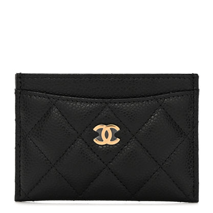 Chanel Caviar Quilted Card Holder Black 1 of 9