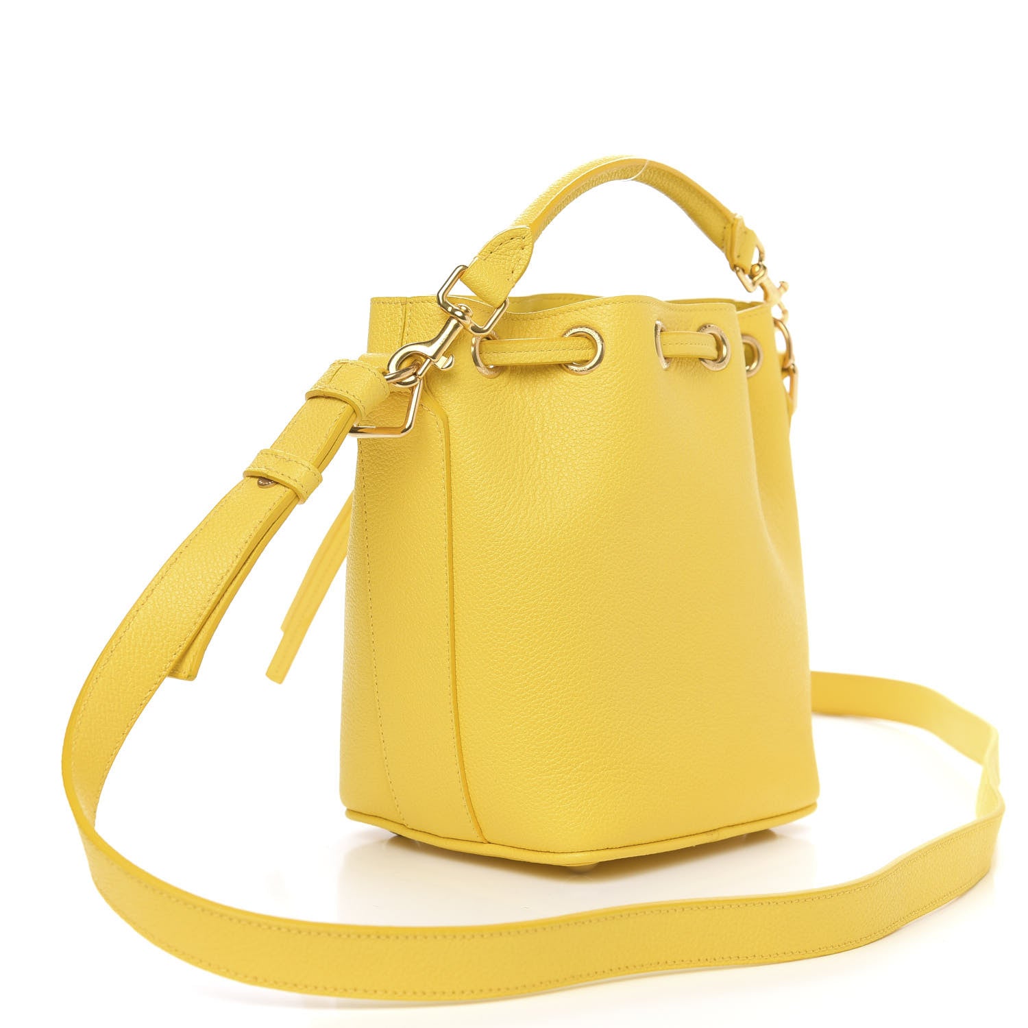 Saint Laurent Calfskin Small Emmanuelle Bucket Bag Soleil 3 of 9