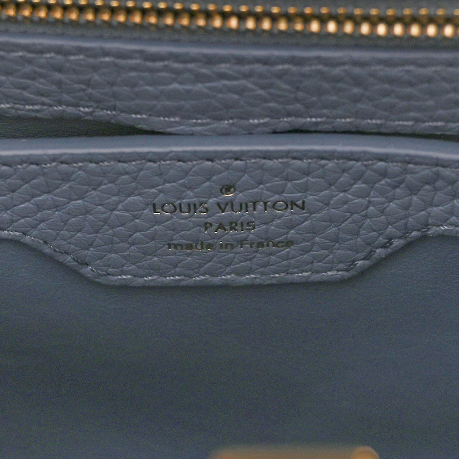 Louis Vuitton Taurillon Scrunchie Capucines BB Blue 6 of 10