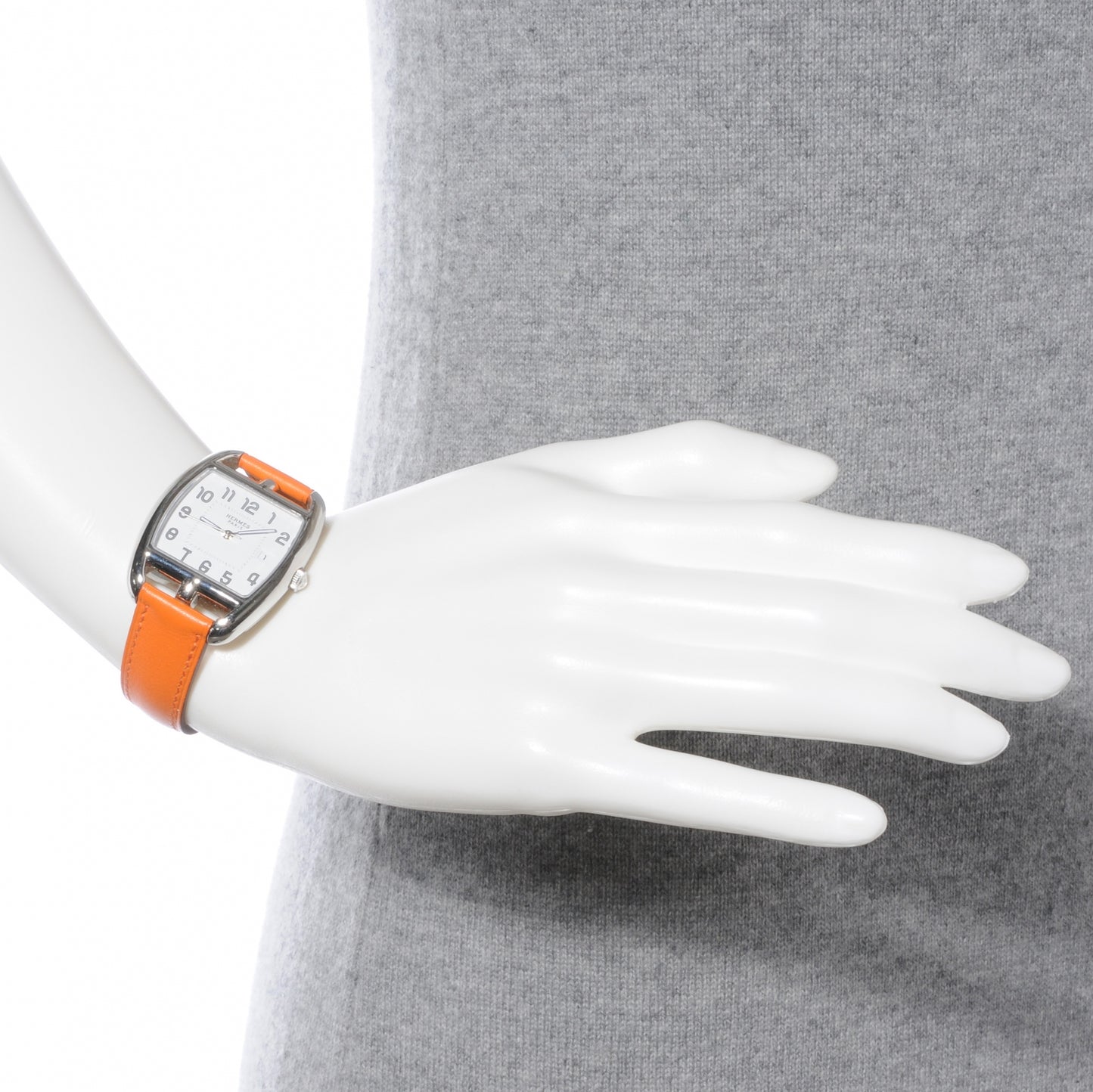 Stainless Steel Swift 33mm Cape Cod Tonneau Quartz Watch Orange