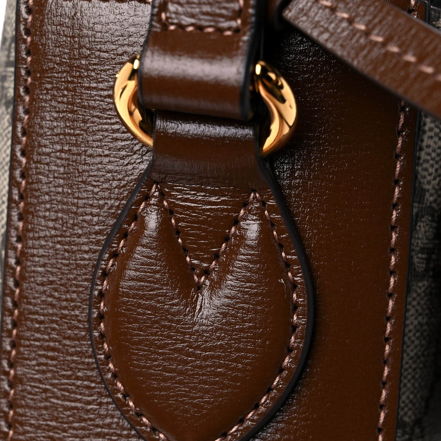 Gucci GG Supreme Monogram Small Horsebit 1955 Shoulder Bag Beige Brown Sugar 11 of 13