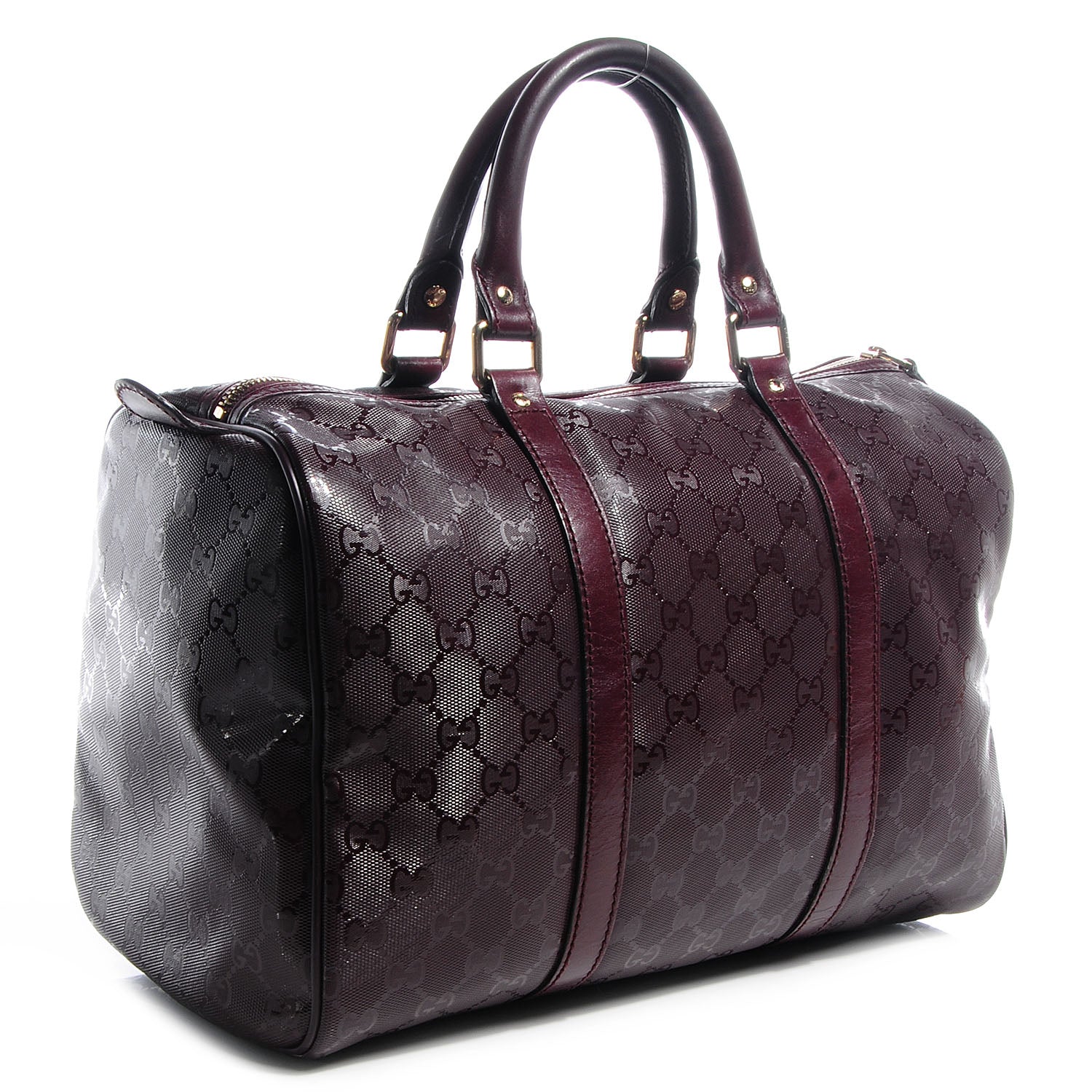 Gucci Imprime Monogram Medium Joy Boston Bordeaux 3 of 7