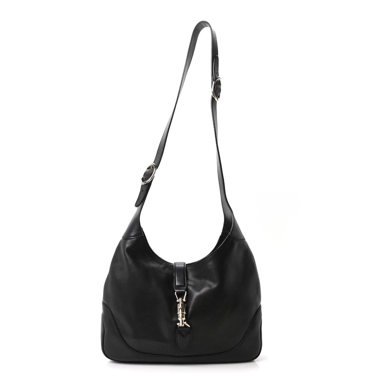 Gucci Calfskin Medium New Jackie Shoulder Bag Black 1 of 10