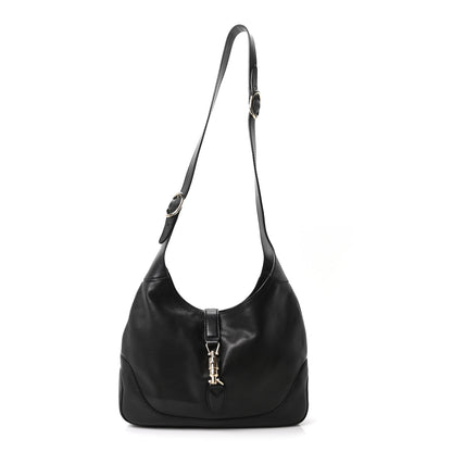 Gucci Calfskin Medium New Jackie Shoulder Bag Black 1 of 10